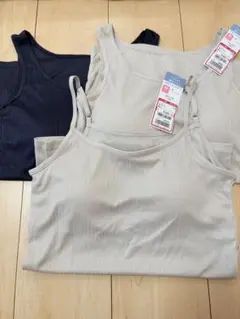 パッド付キャミソール　タンクトップ　3枚セット　しまむら　パシオス