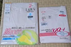 GQ-1 グンゼ　レディース インナーウェア L 半袖　2枚組 綿100%