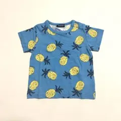 moujonjon パイナップル柄 Tシャツ 80