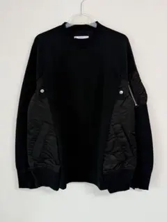 【新品未使用】サカイ　スウェット　黒のサムネイル