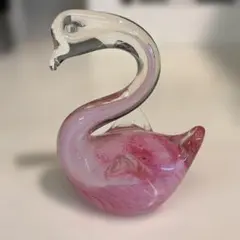 Murano ムラーノガラス 白鳥 置物 スワン オブジェ ベネチアングラス