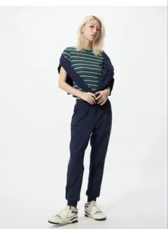 UNIQLO ウルトラストレッチ アクティブ ジョガーパンツ M ネイビー