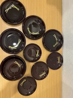 茶托 5枚&菓子置き五枚セット