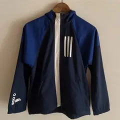 adidas ウィンドブレーカー  ネイビー　140cm