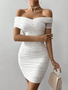 SHEIN オフショルダードレス