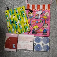 巾着、ハンカチタオル、ふきん　おまとめで。