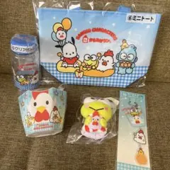 新品★サンリオくじ　からあげクン コラボ　第3弾　けろけろけろっぴ　5点セット