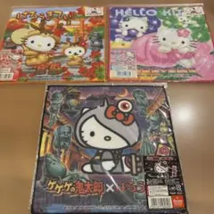 ご当地キティ　はろうきてぃ　プチタオル　ゲゲゲの鬼太郎　宮島岡山