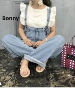 Bonny オールインワン　デニム　サロペット　フリー