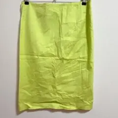 1点もの✨ペンシルスカート【L〜XL相当】 Y2K ライムグリーン ネオン