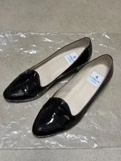 LANVIN en Bleu ローファー パンプス エナメル黒　24cmのサムネイル