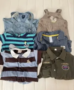 半袖ロンパース　80 まとめ売り男の子　6点セット