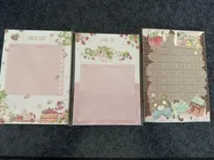 メモ用紙（check list）2つとおまけ