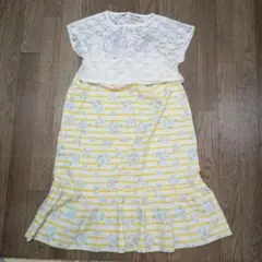 新品 マザウェイズ マキシ丈ワンピース&トップスセット 140