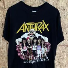 ANTHRAXアンスラックスTシャツ 1987 シングルMヴィンテージ黒フェード