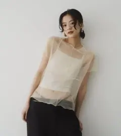 【Knuth Marf】embroidery sheer T クヌースマーフのサムネイル