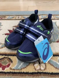 【新品】ASICS スニーカー ネイビー 17.0cm