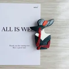 【限定1点】 ブローチ アクリル アクセサリー ヘアクリップ 【B124】