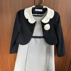 CHOPIN　卒園・入学　120 グレー ワンピース ジャケット付き
