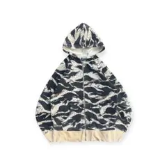 00s OLD STUSSY タイガーカモ　ジップパーカー　オールドステューシー