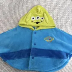 【美品】ディズニー コス 80 90 リトルグリーンメン エイリアン ポンチョ