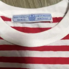 R&D.M.Co- ボーダー 半袖 Tシャツ レッド ホワイトのサムネイル