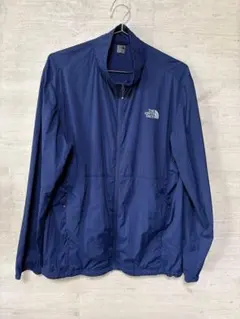 ノースフェイス ウインドブレーカー XLサイズ ナイロン ジャケット 軽量 紺