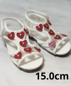 petit main プティマイン サンダル ハート 15cm