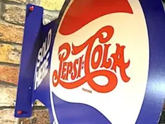 PEPSI COLA ペプシコーラ メタルサイン ディスプレイ 看板HS0877