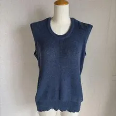 バンヤードストームBARNYARDSTORMノースリーブニットブルー