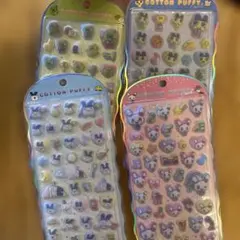 正規品 たまごっち コットンパフィシール 4종 세트