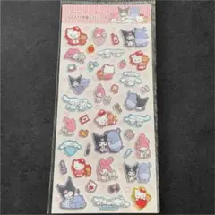 サンリオキャラクター　シール　ラメ入り樹脂もりシール