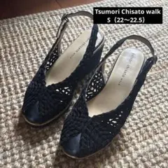 【tsumori chisato WALK】厚底サンダル ブラック Sサイズのサムネイル
