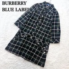 BURBERRY BLUE LABEL シャツワンピース フリル チェック