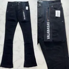 valabasas バラバサス ダメージスタックフレアスキニーデニム 新品 29