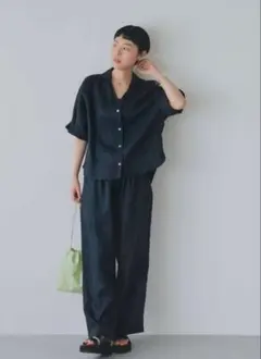 【未使用】北欧暮らしの道具店 ワンピース パンツ セットアップ リラックスウェア 未使用】北欧暮らしの道具店 ワンピース パンツ セットアップ
