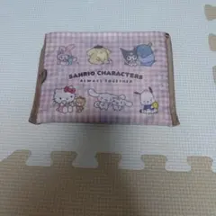 Sanrio Characters エコバッグ チェック柄ピンク