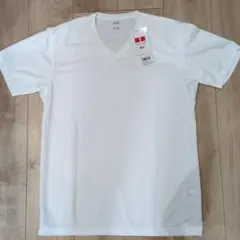 #16　UNIQLO ドライEX VネックT ホワイト L