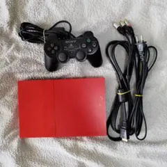 SONY PS2 本体 シナバーレッド SCPH-90000