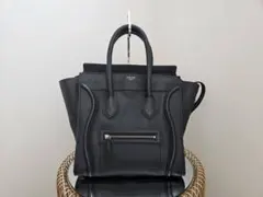【美品】CELINE セリーヌ ラゲージ ミニショッパー トートバッグ ブラック
