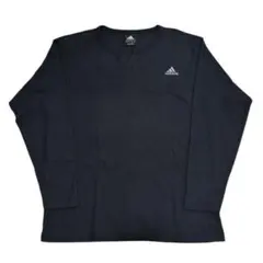 Adidas 00s サーマルTシャツ Lサイズ 黒