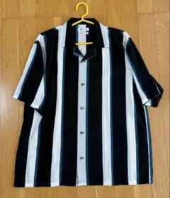 未使用 tk. タケオキクチ ストライプシャツ グリーン