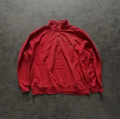 90s POLO SPORT レッド ハーフジップ XXL