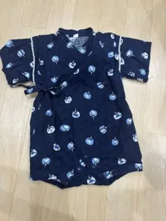 風鈴柄 ネイビー甚平 70cw