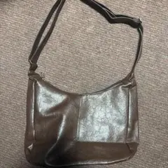 ショルダーバッグ ダークブラウン