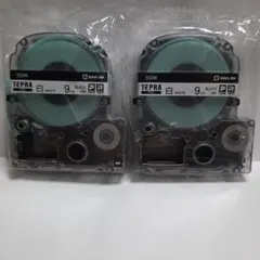 テプラテープ SS9K【白テープ】9mm　2本セットのサムネイル