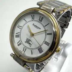 【稼動】 BURBERRY 腕時計 コンビ ホースロゴ ゴールド ヴィンテージのサムネイル