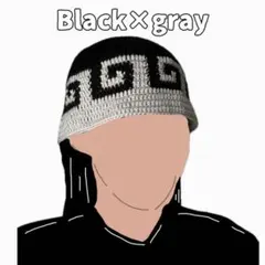 クラッシャーハット クロシェハット ビーニー　バケットハット　ハンドメイド