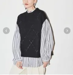 【AMERICAN HOLIC】ニットベスト&シャツ