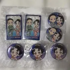 鬼滅の刃 アニプレックスくじ 狛治 恋雪 クリアカード 缶バッジ